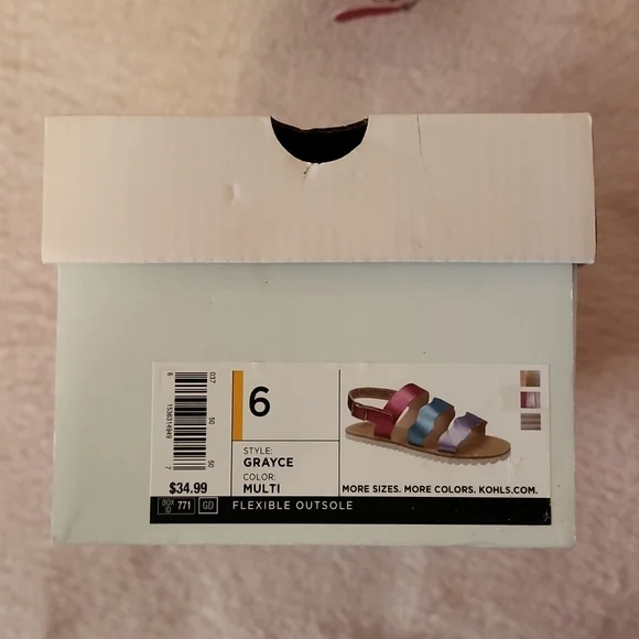 Girls SO Sandals Size 6 - Picture 11 of 13